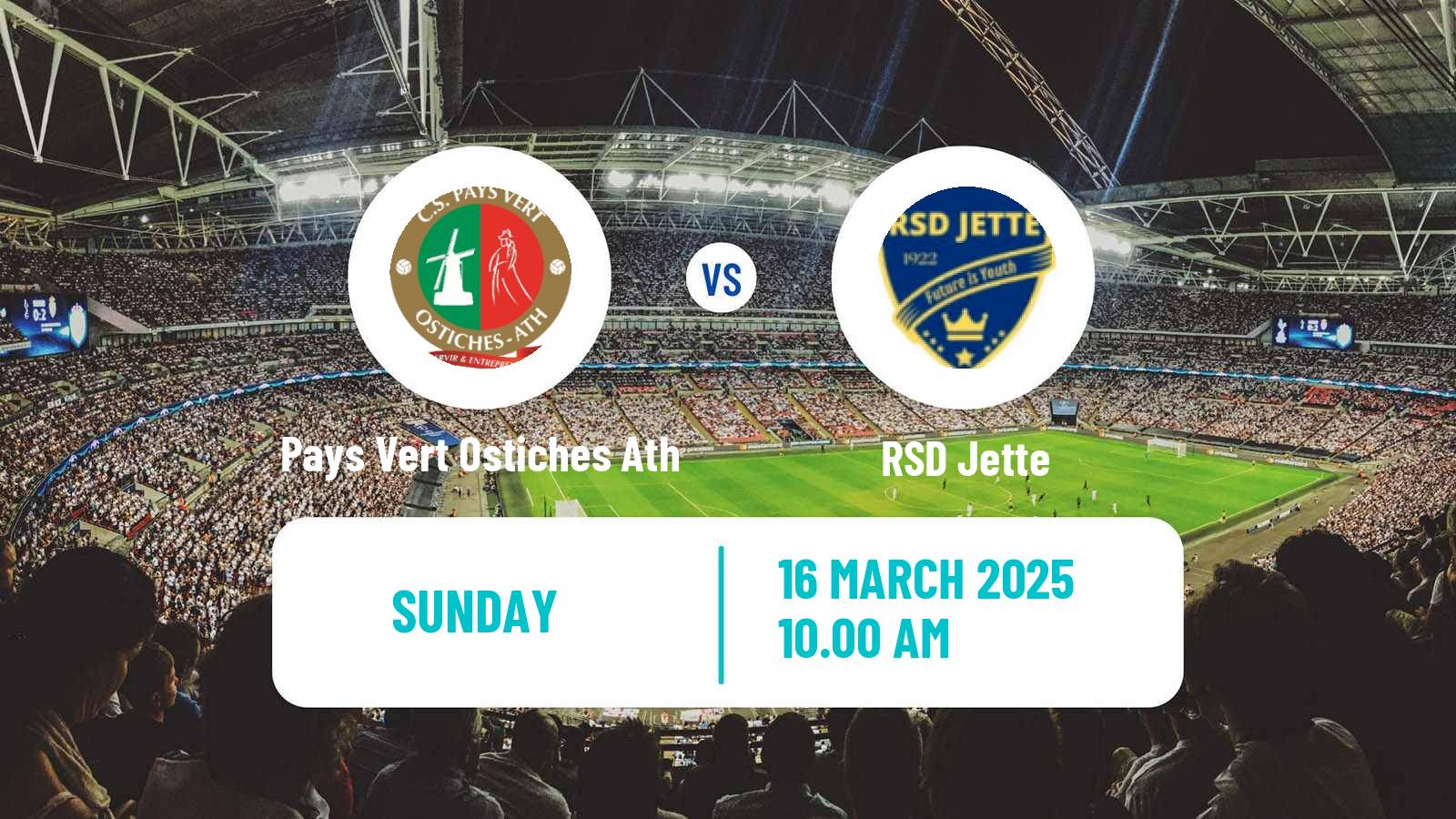 Soccer Belgian Second Amateur Division Group C Pays Vert Ostiches Ath - Jette