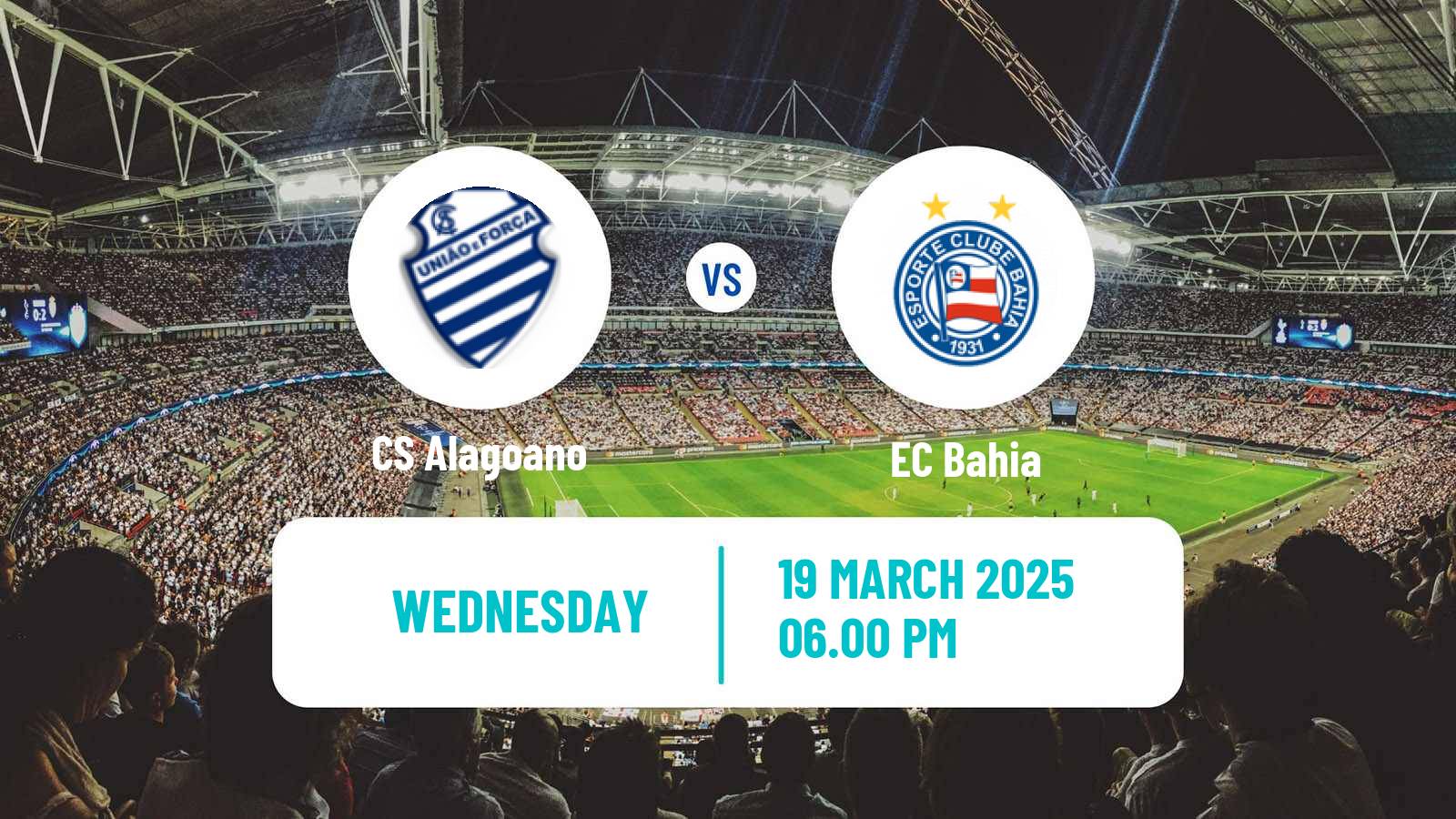 Soccer Brazilian Copa do Nordeste CS Alagoano - Bahia