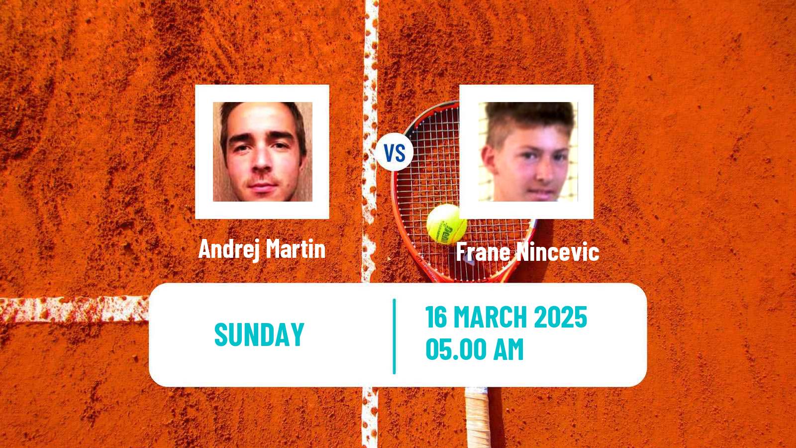 Tennis Zadar Challenger Men 2025 Andrej Martin - Frane Nincevic