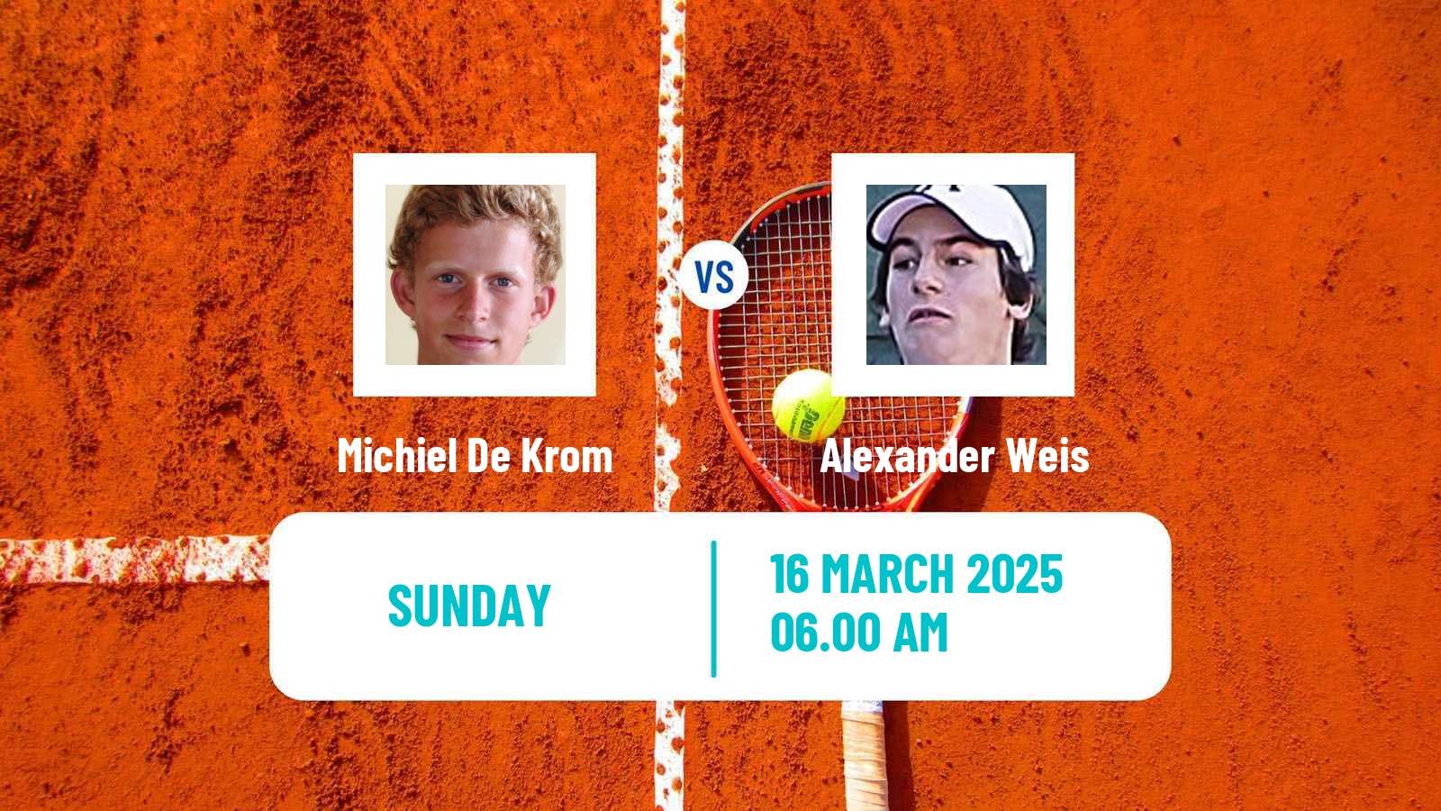 Tennis Murcia Challenger Men Michiel De Krom - Alexander Weis