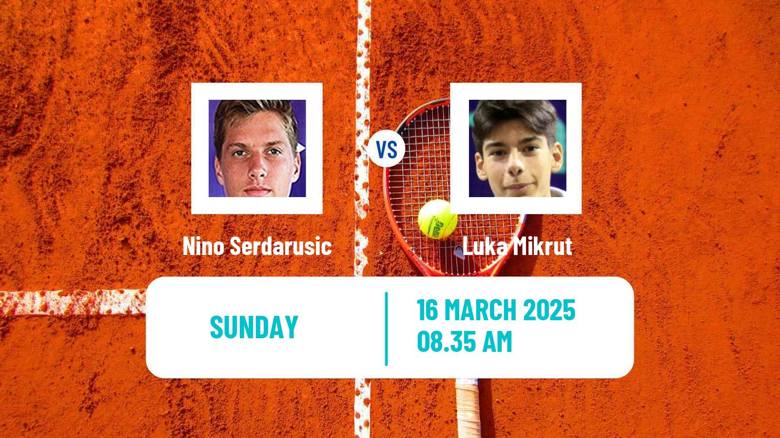 Tennis Zadar Challenger Men 2025 Nino Serdarusic - Luka Mikrut