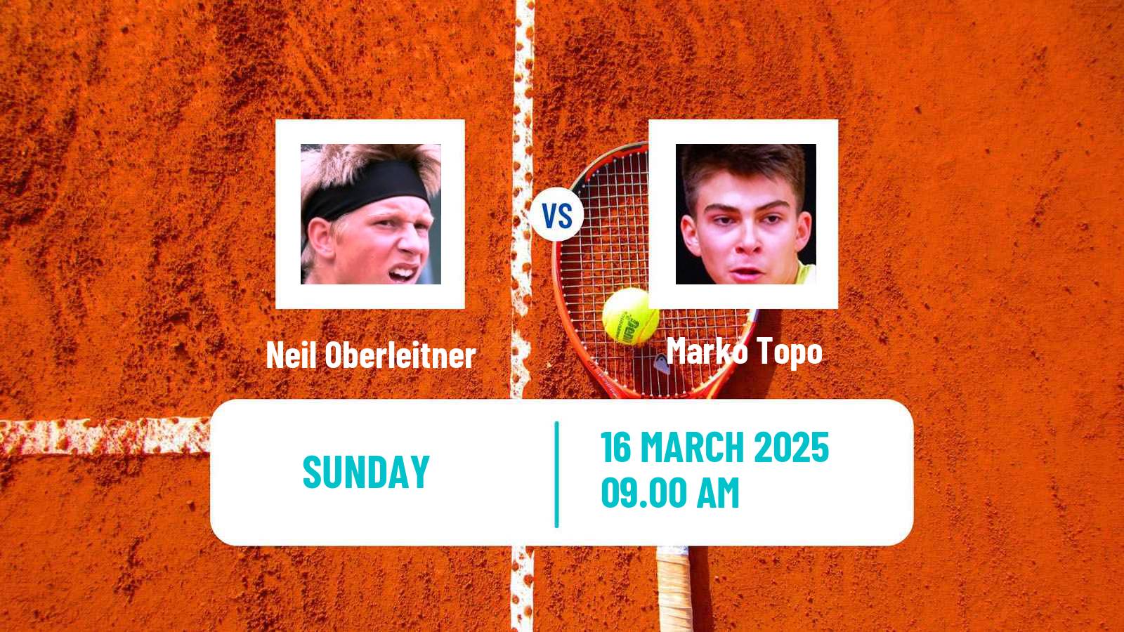 Tennis Zadar Challenger Men 2025 Neil Oberleitner - Marko Topo