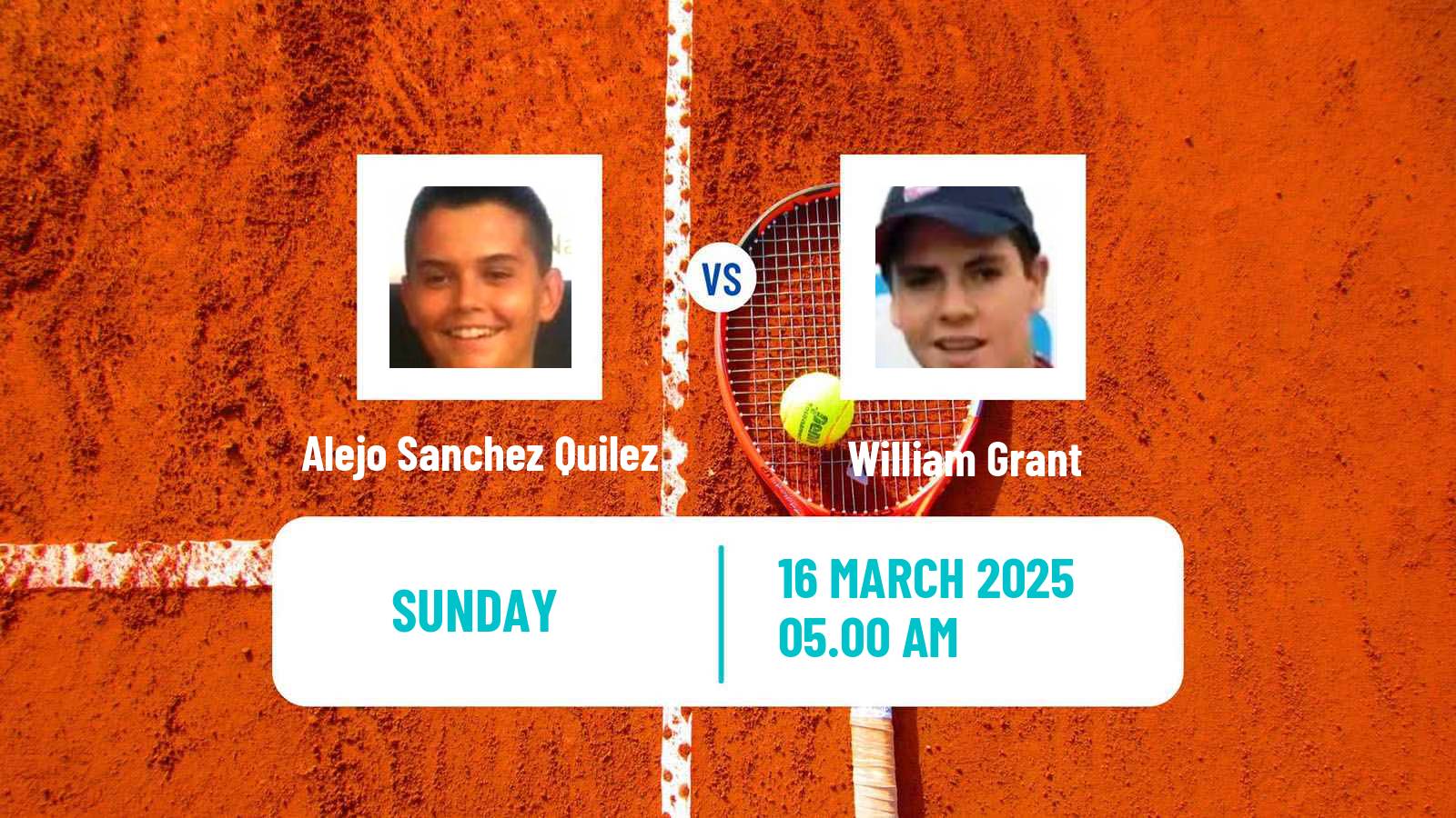 Tennis ITF M25 Les Franqueses Del Valles Men Alejo Sanchez Quilez - William Grant