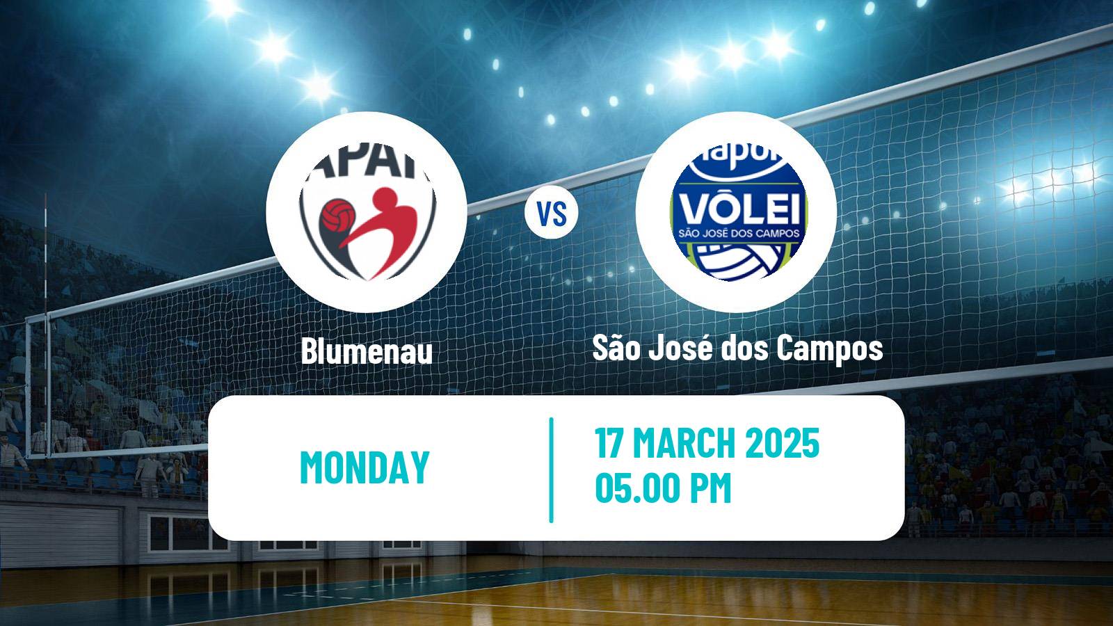 Volleyball Brazilian SuperLiga Volleyball Blumenau - São José dos Campos