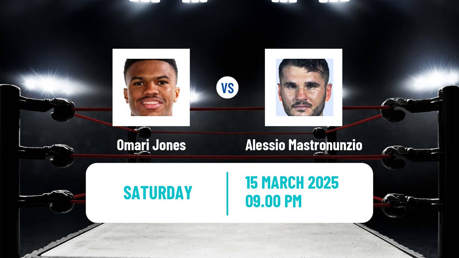 Boxing Super Welterweight Others Matches Men Omari Jones - Alessio Mastronunzio
