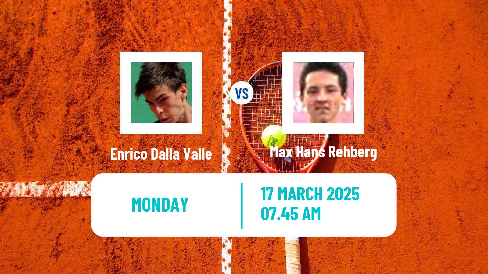 Tennis Zadar Challenger Men Enrico Dalla Valle - Max Hans Rehberg