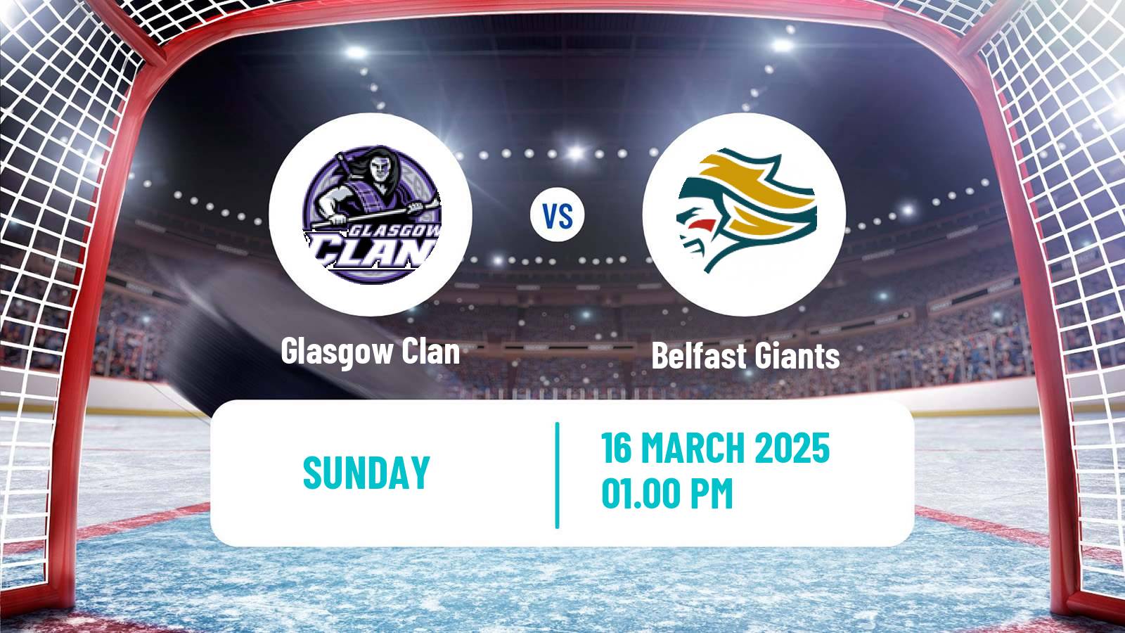 Hockey United Kingdom Elite League Glasgow Clan - Belfast Giants