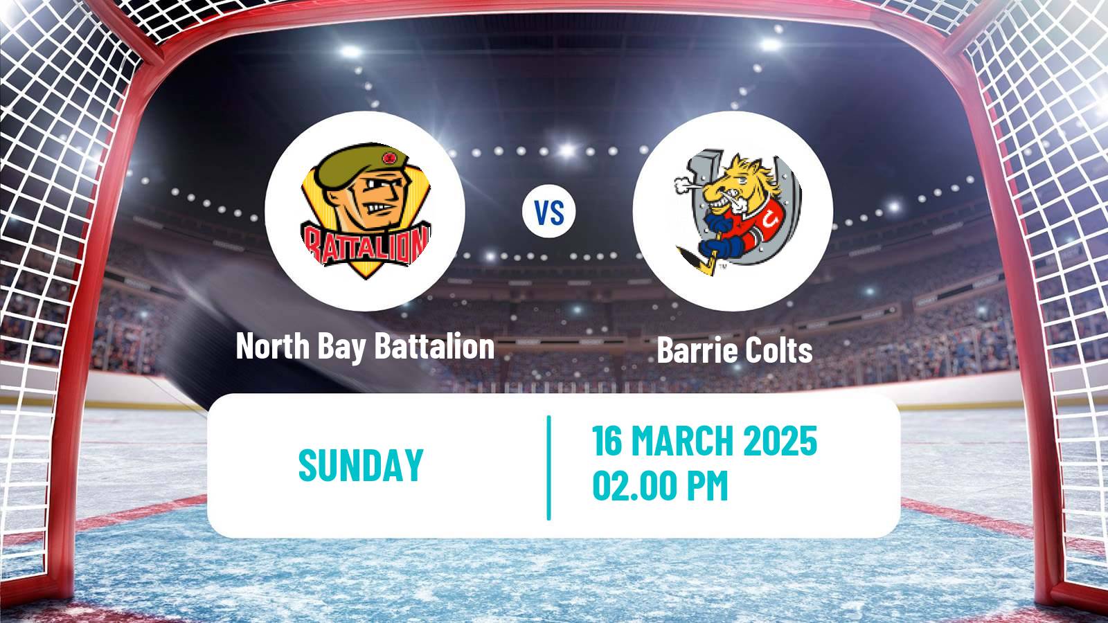 Hockey OHL North Bay Battalion - Barrie Colts