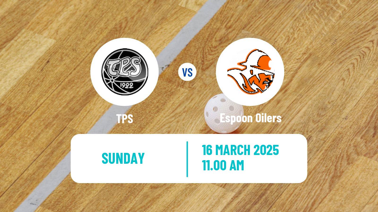Floorball Finnish F-Liiga TPS - Espoon Oilers