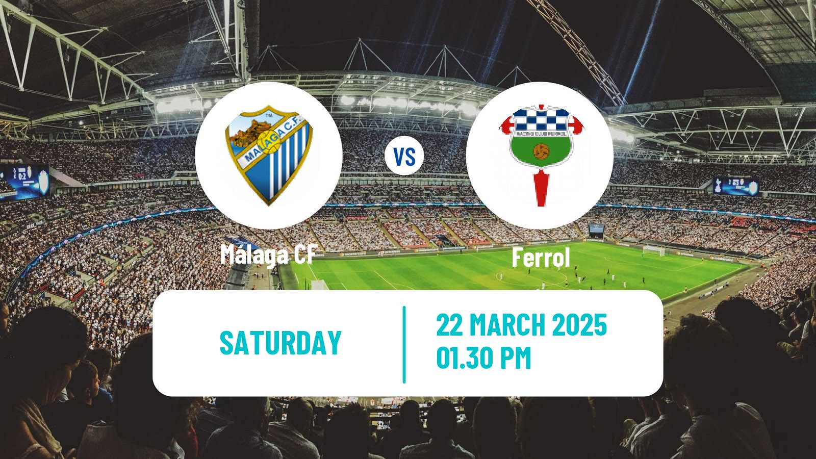 Soccer Spanish LaLiga2 Málaga - Ferrol