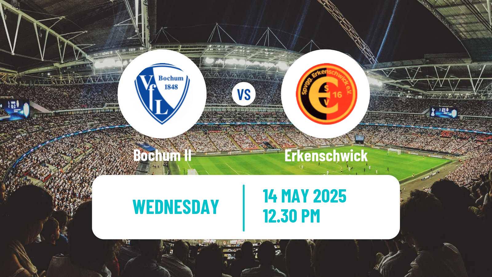 Soccer German Oberliga Westfalen Bochum II - Erkenschwick