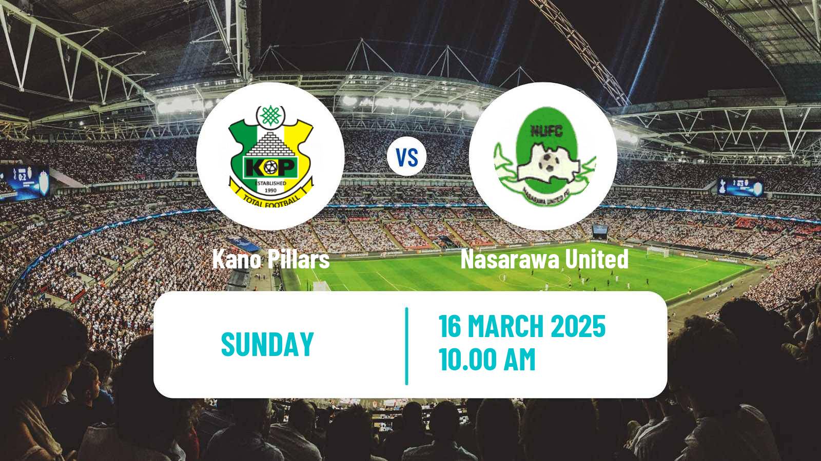Soccer Nigerian Premier League Kano Pillars - Nasarawa United