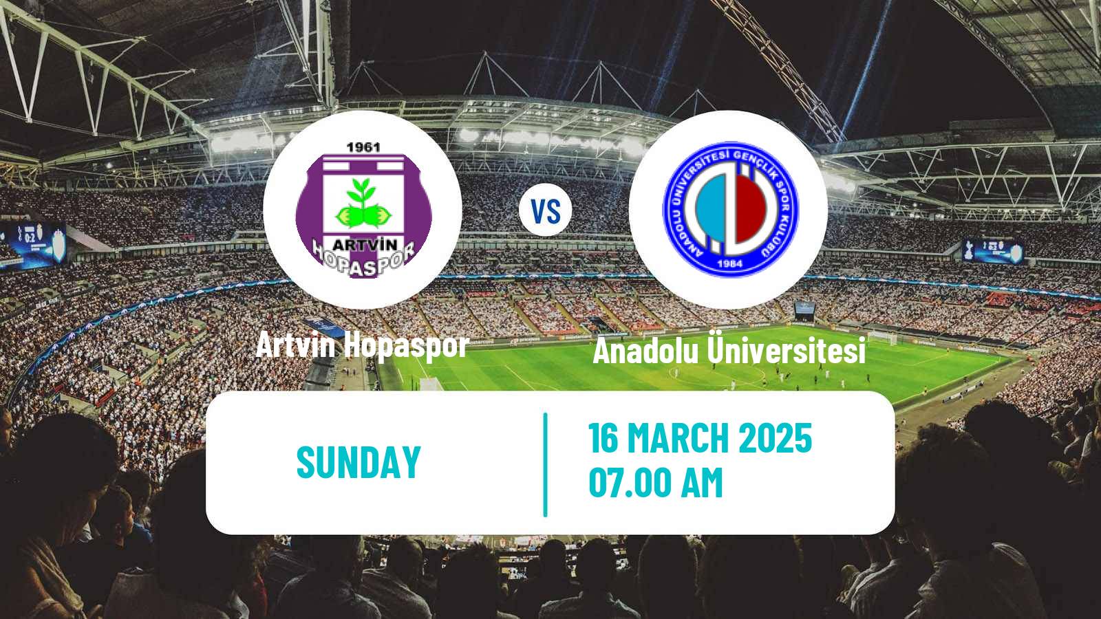 Soccer Turkish 3 Lig Group 1 Artvin Hopaspor - Anadolu Üniversitesi