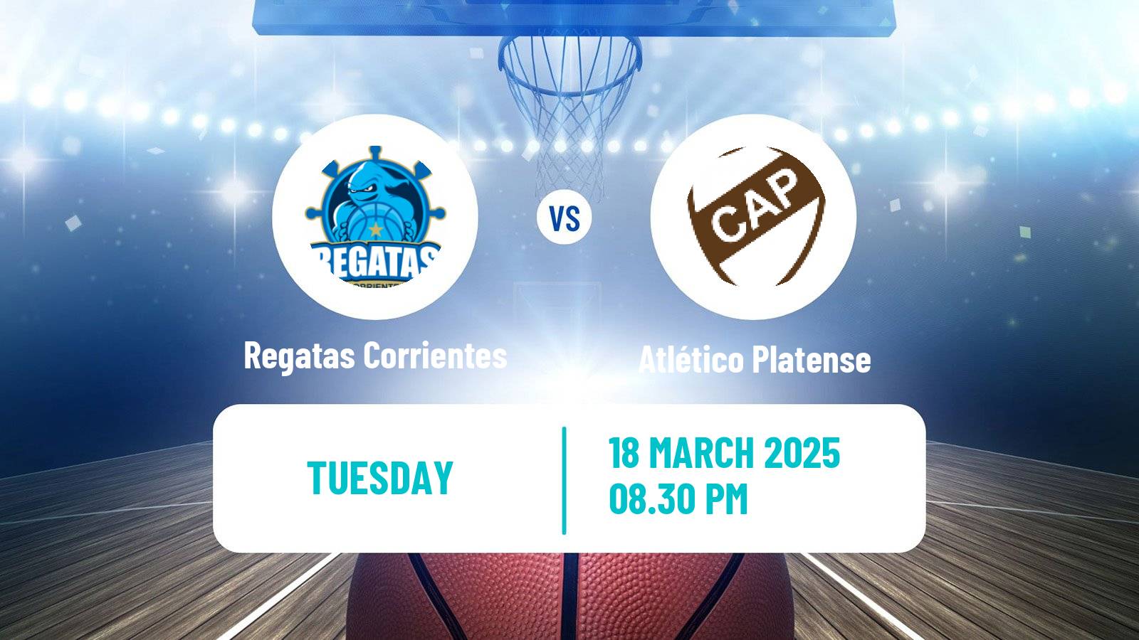 Basketball Argentinian LNB Regatas Corrientes - Atlético Platense