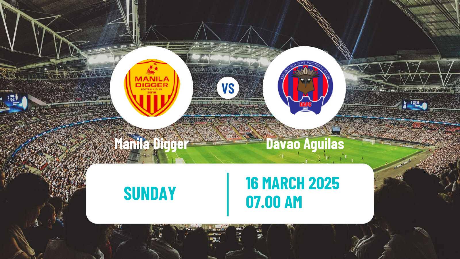 Soccer Philippines PFL Manila Digger - Davao Aguilas