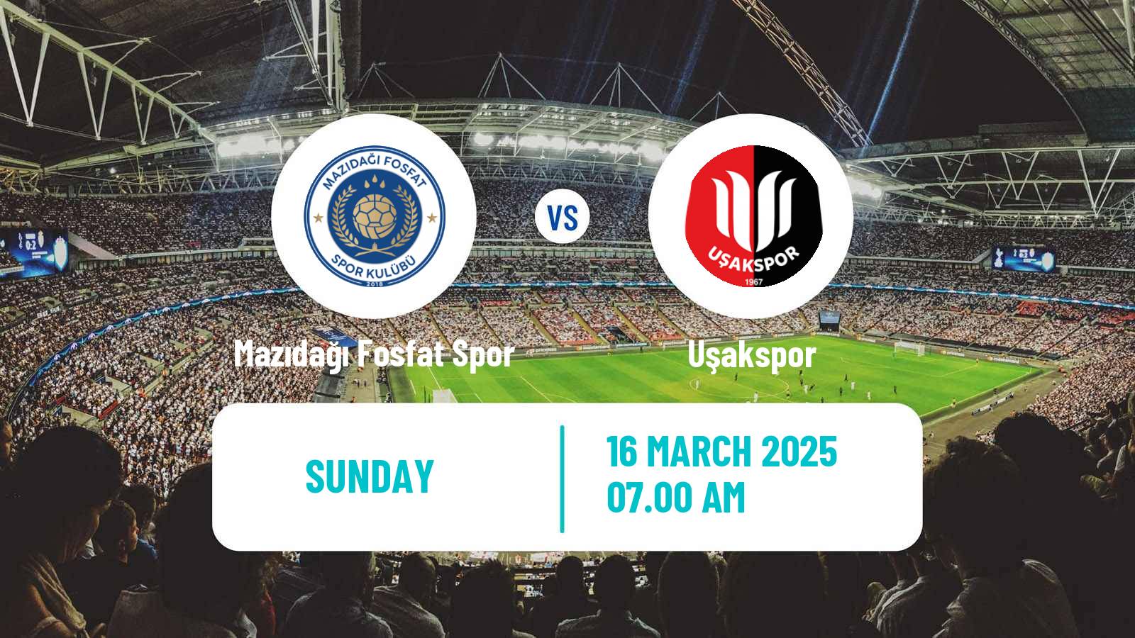 Soccer Turkish 3 Lig Group 2 Mazıdağı Fosfat Spor - Uşakspor