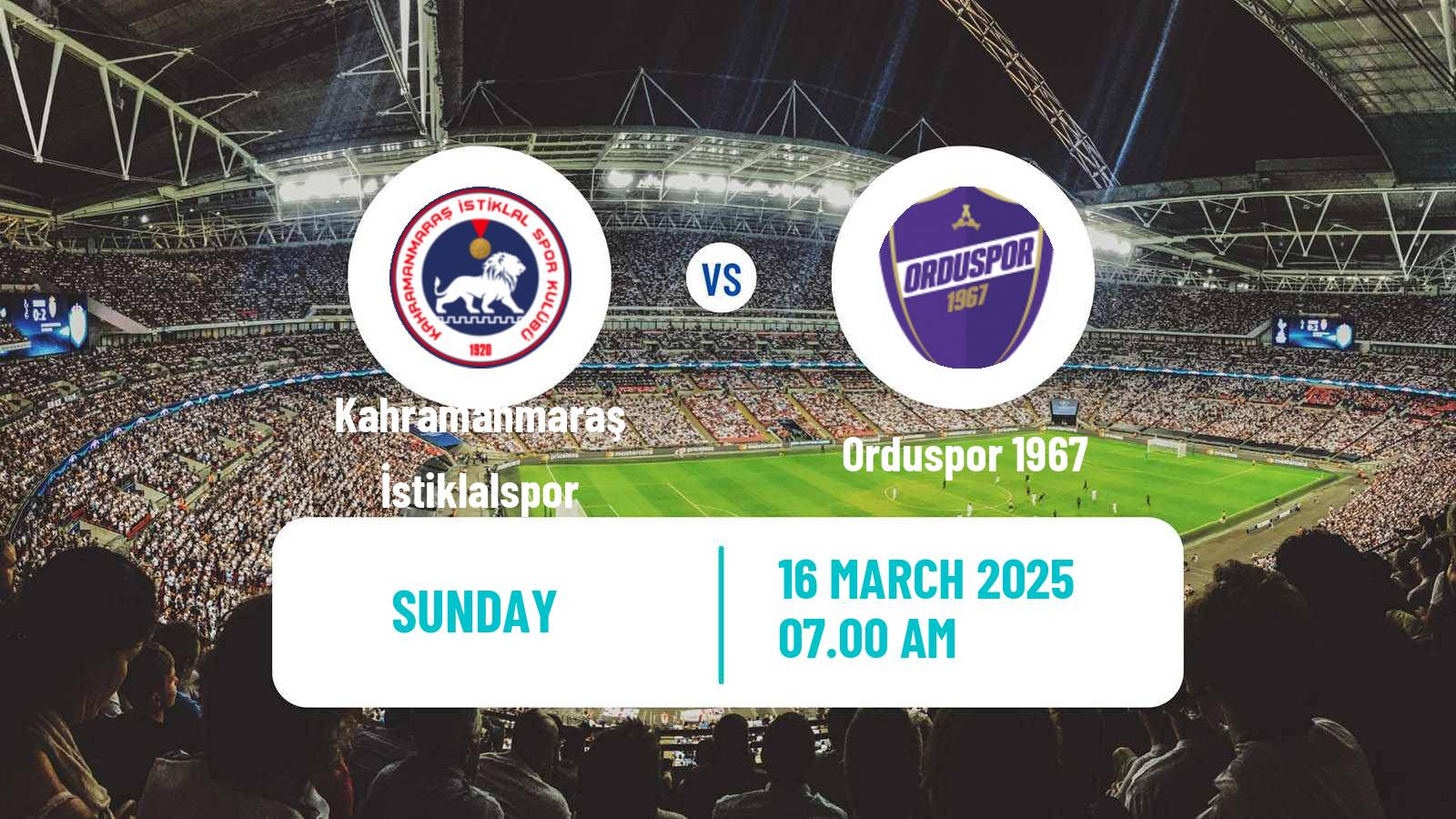 Soccer Turkish 3 Lig Group 4 Kahramanmaraş İstiklalspor - Orduspor 1967