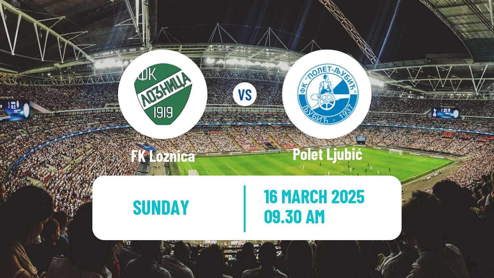 Soccer Serbian Srpska Liga - West Loznica - Polet Ljubić