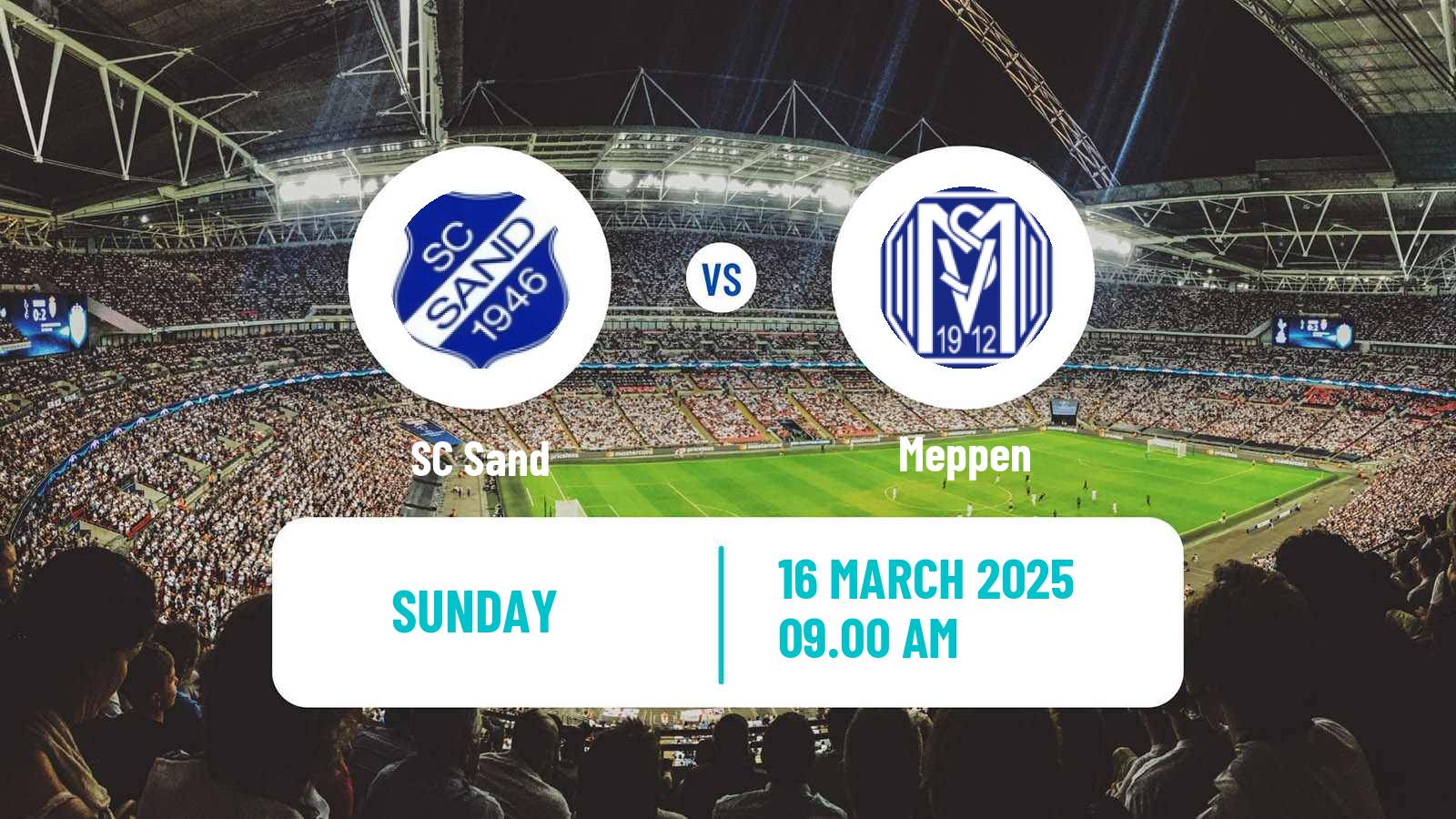 Soccer German 2 Bundesliga Women Sand - Meppen
