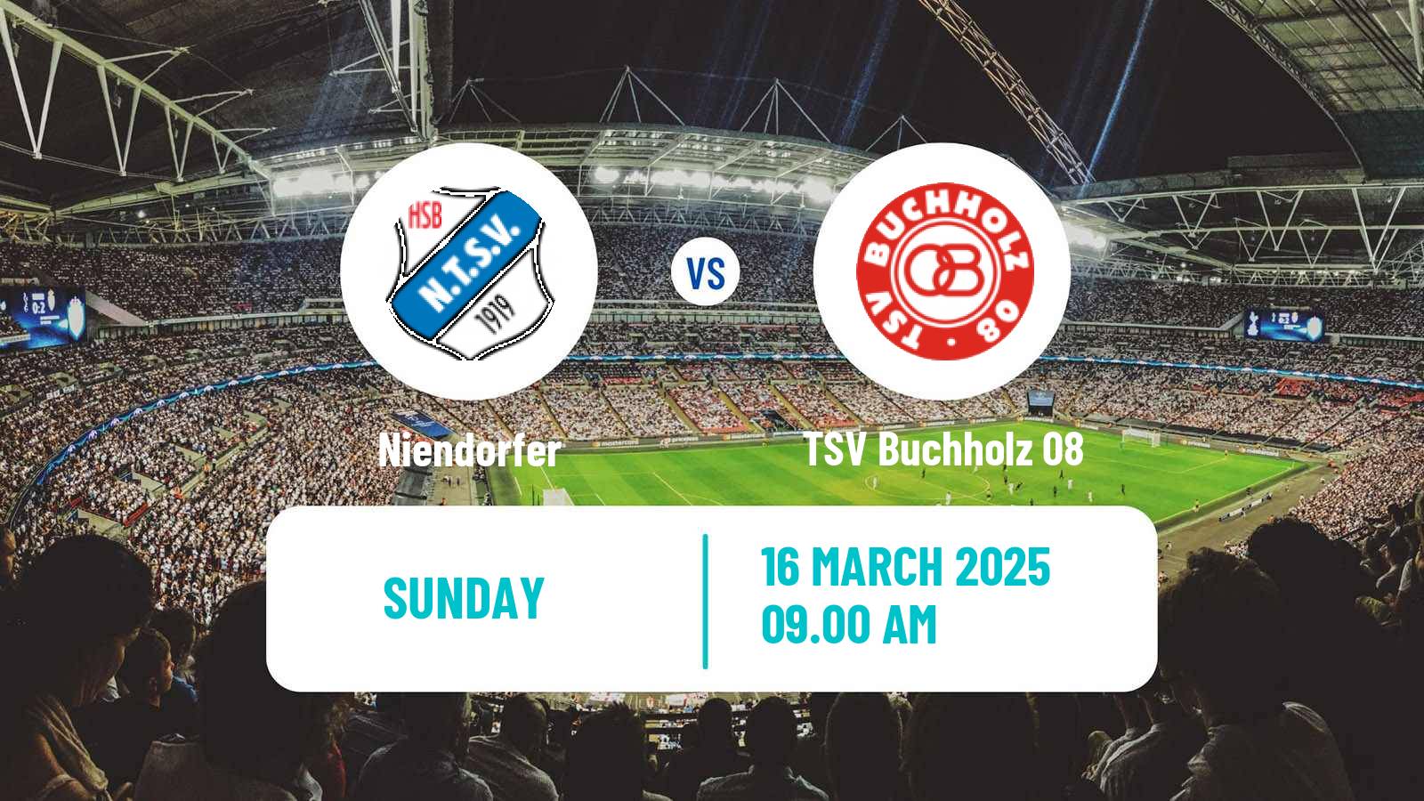 Soccer German Oberliga Hamburg Niendorfer - TSV Buchholz 08