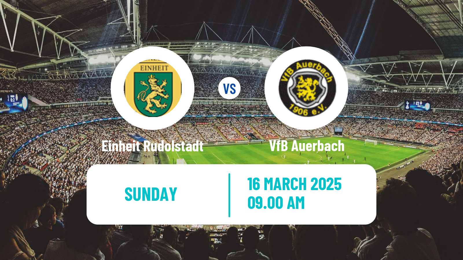 Soccer German Oberliga NOFV- Süd Einheit Rudolstadt - Auerbach