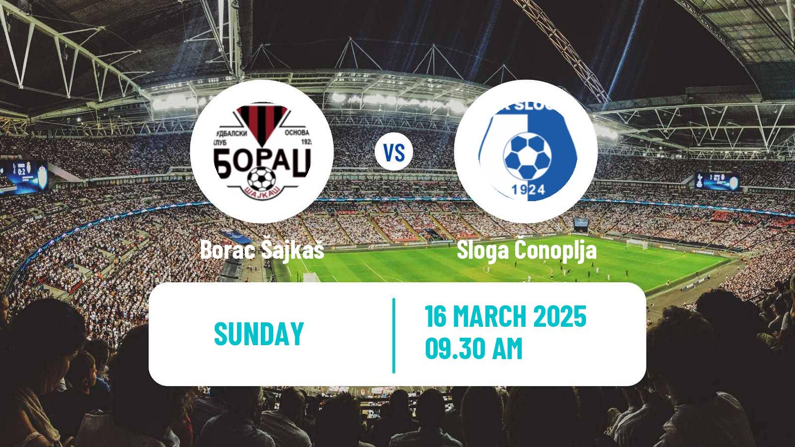 Football Serbian Srpska Liga - Vojvodina Borac Šajkaš - Sloga Čonoplja