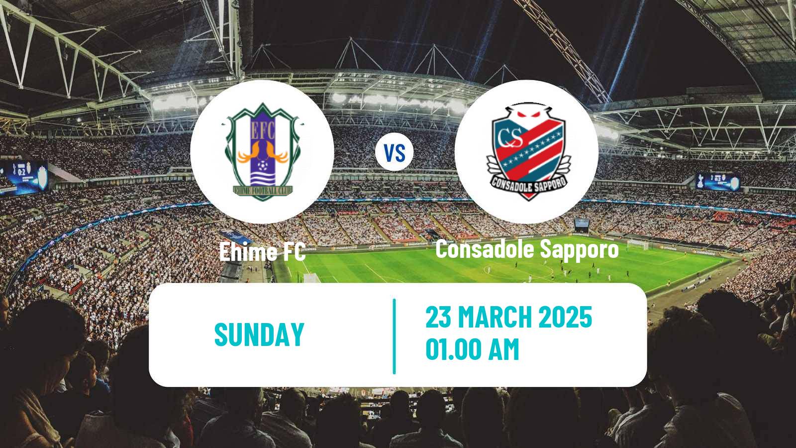 Soccer Japan J2 League Ehime - Consadole Sapporo
