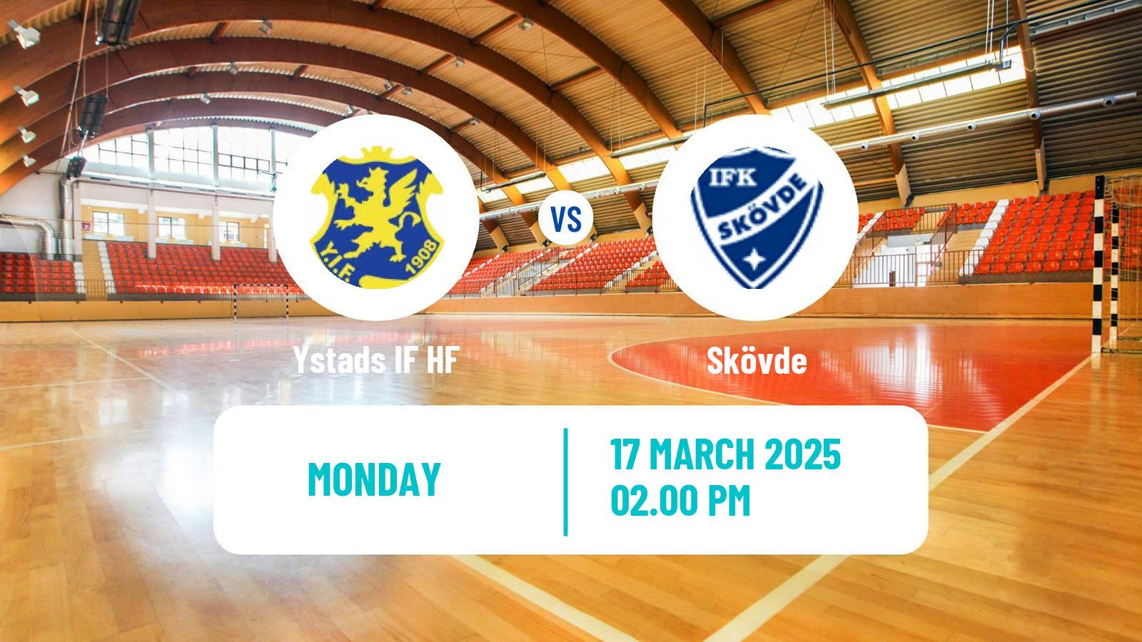 Handball Swedish Elitserien Handball Ystads IF - Skövde
