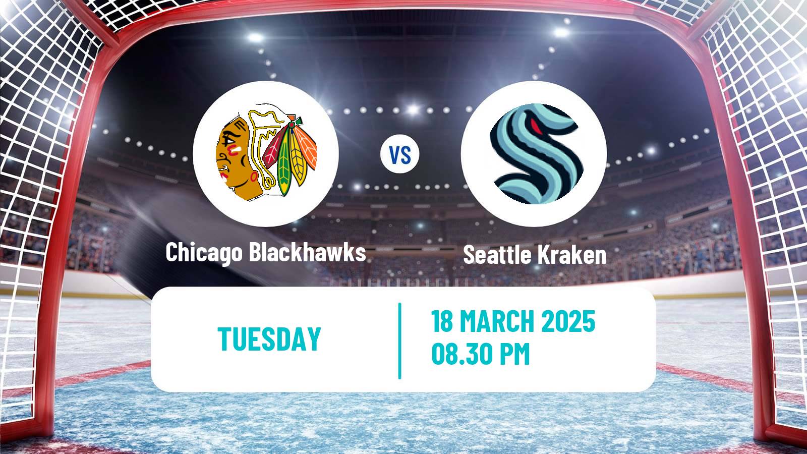 Hockey NHL Chicago Blackhawks - Seattle Kraken