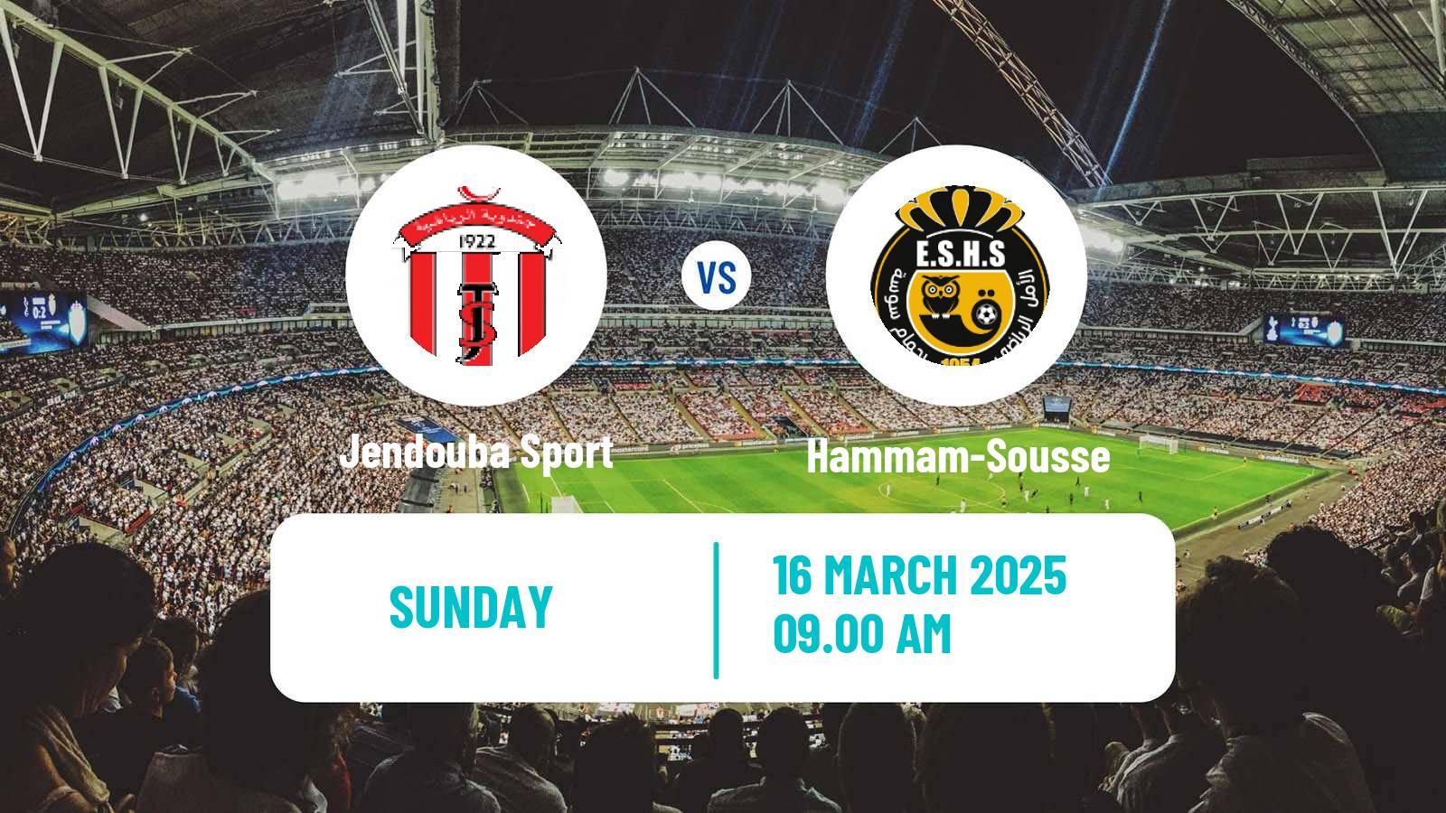 Soccer Tunisian Ligue 2 Jendouba Sport - Hammam-Sousse