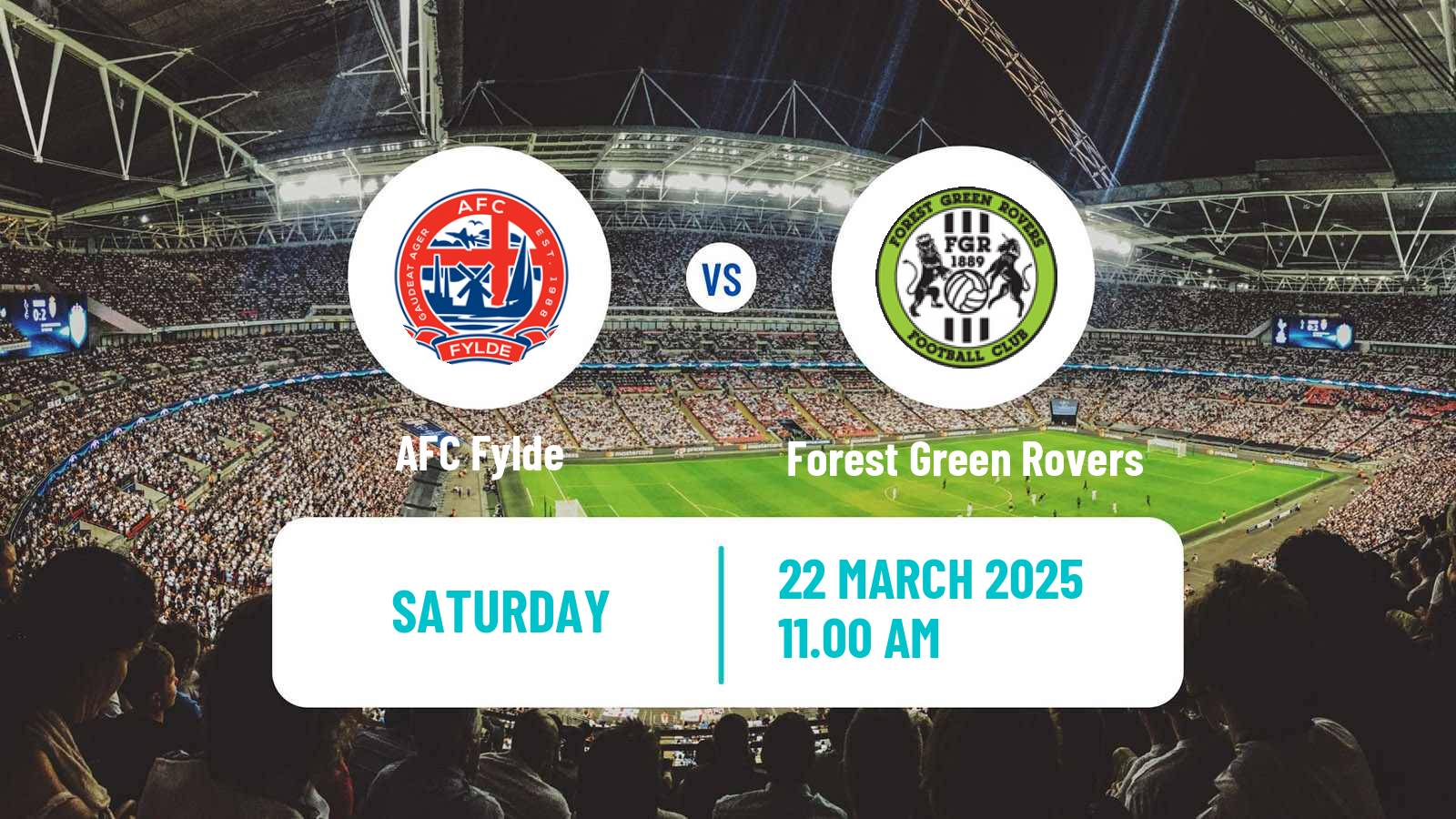 Soccer English National League Fylde - Forest Green Rovers