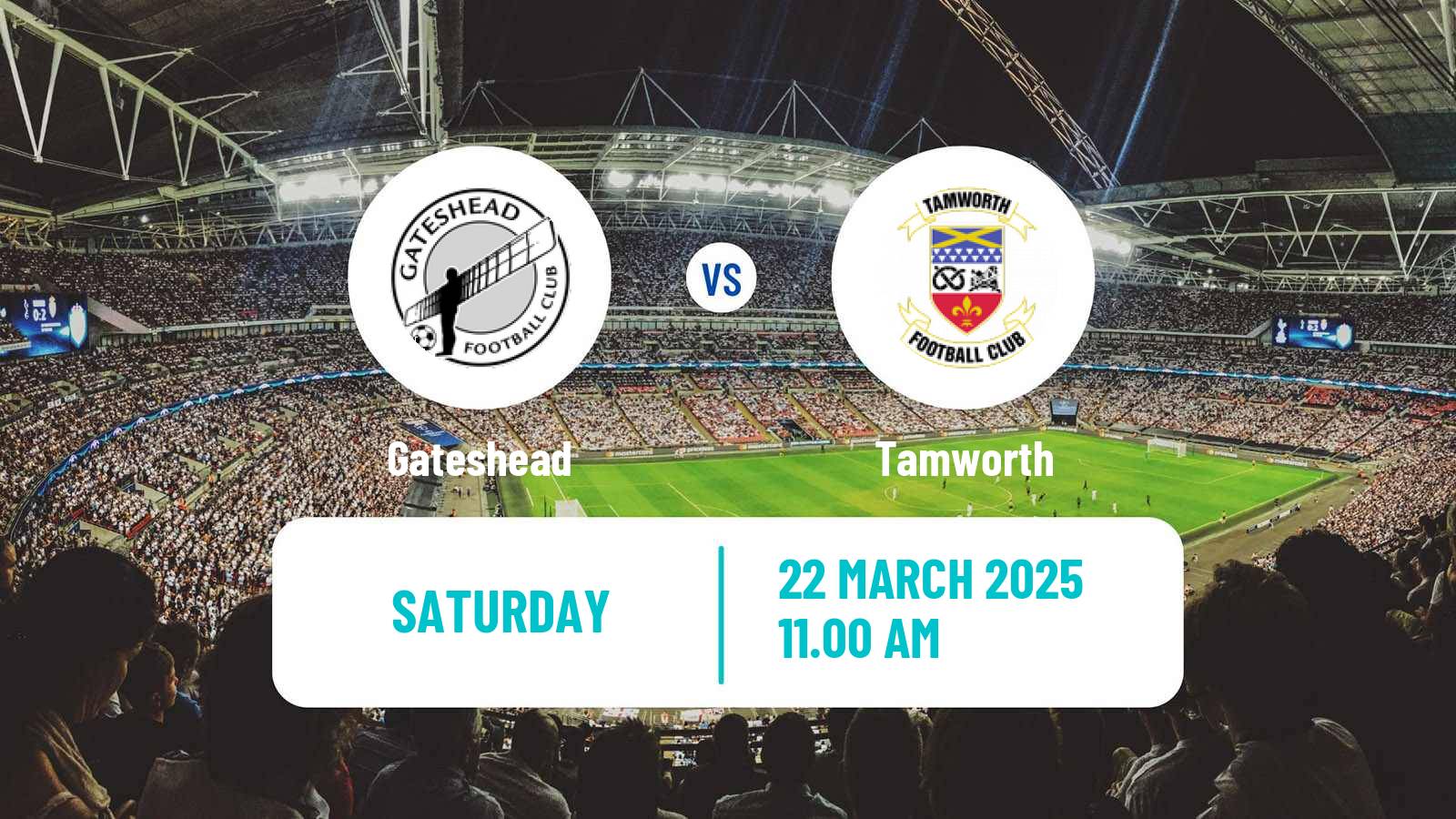 Soccer English National League Gateshead - Tamworth