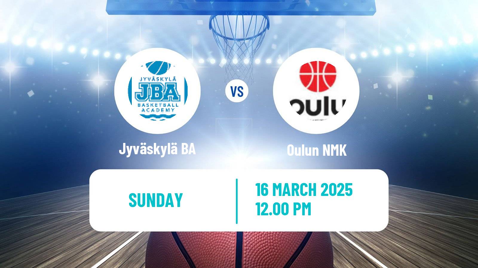 Basketball Finnish I Divisioona A Basketball Jyväskylä BA - Oulun NMK
