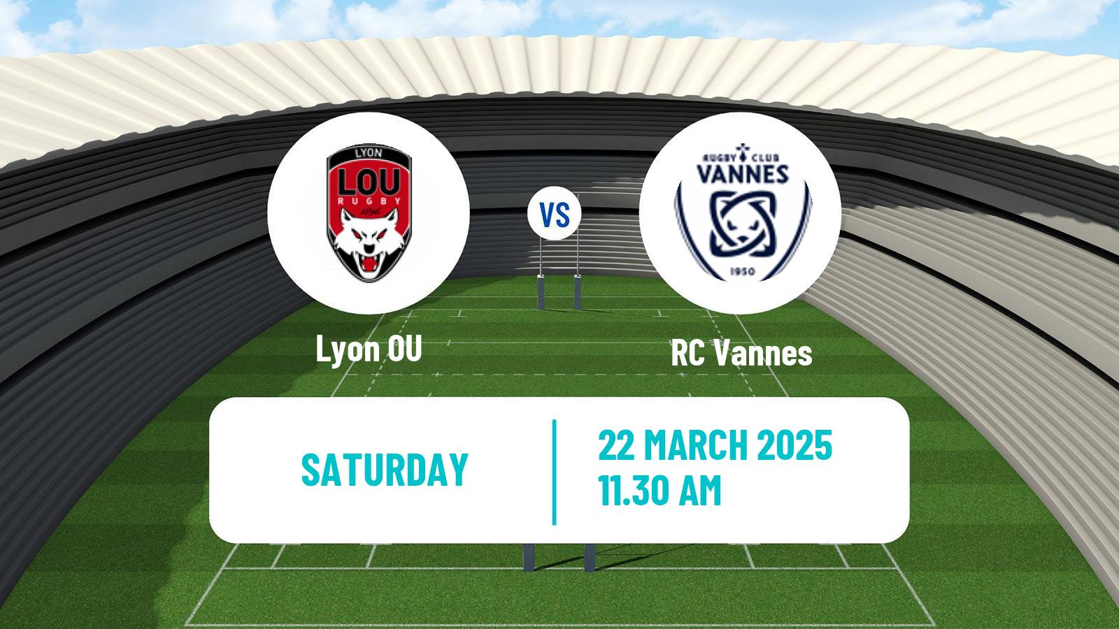 Rugby union French Top 14 Lyon - Vannes