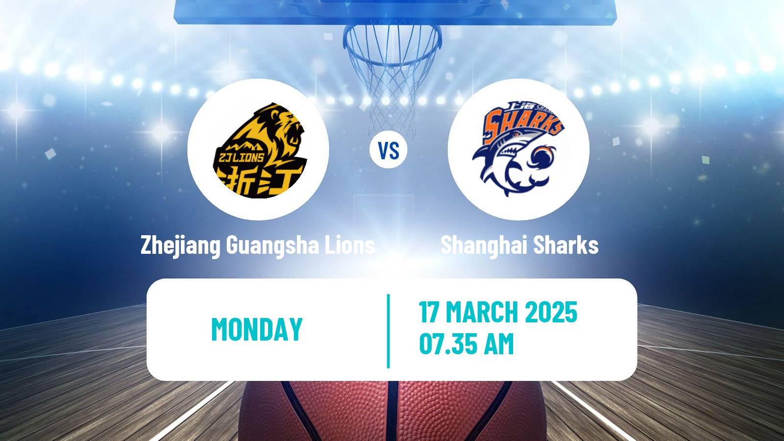 Basketball CBA Zhejiang Guangsha Lions - Shanghai Sharks