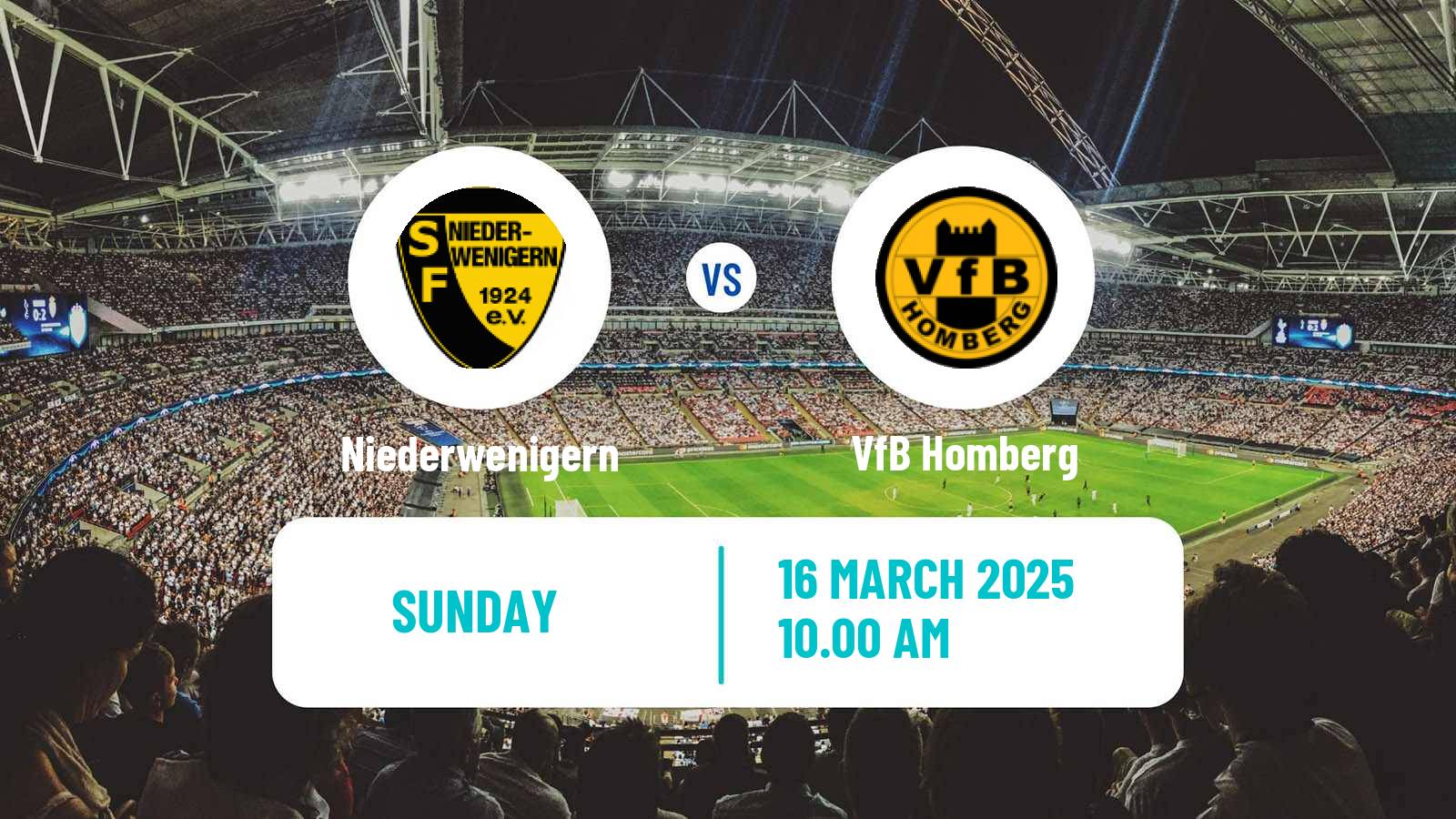 Soccer German Oberliga Niederrhein Niederwenigern - Homberg