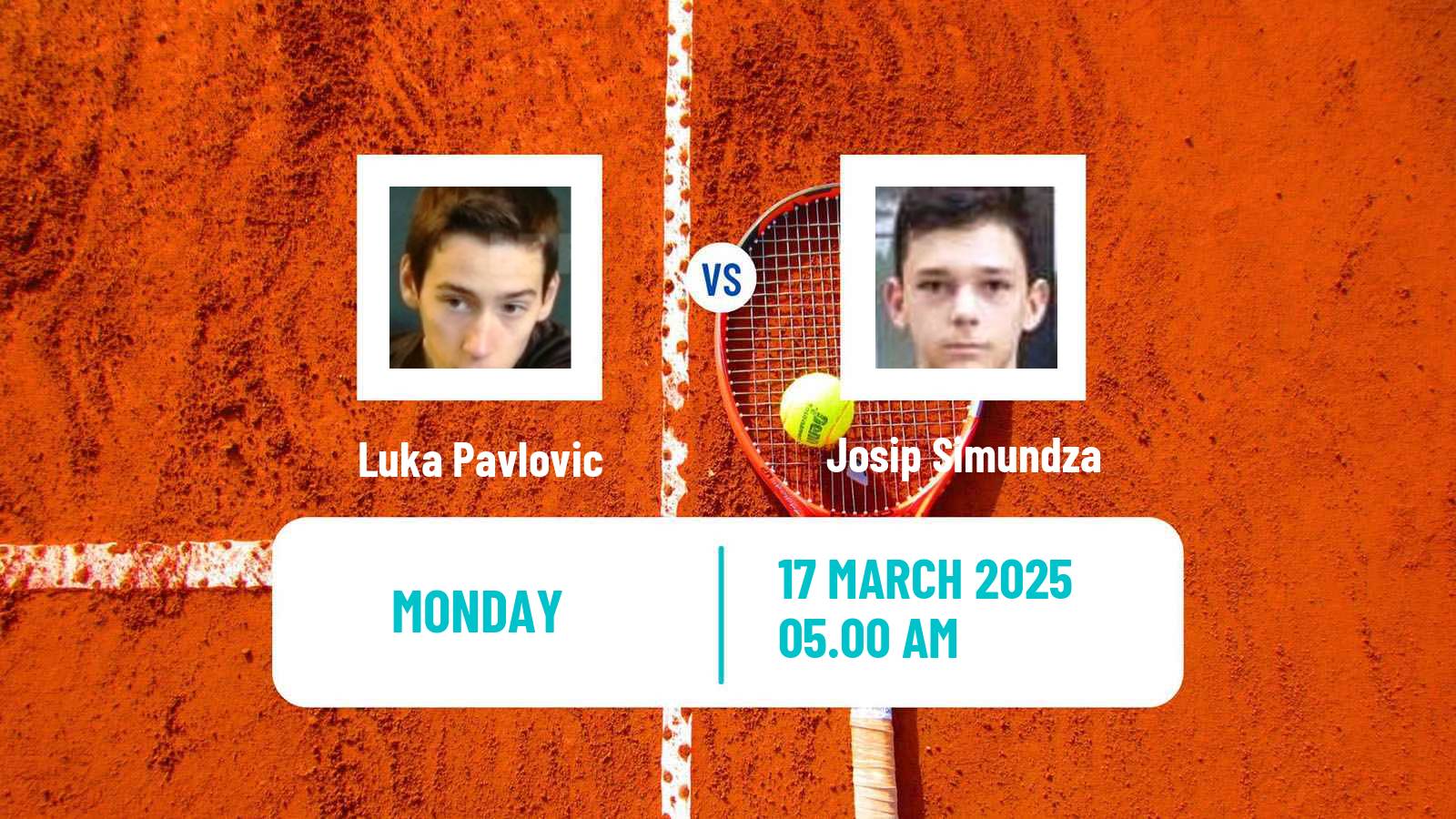 Tennis Zadar Challenger Men Luka Pavlovic - Josip Simundza
