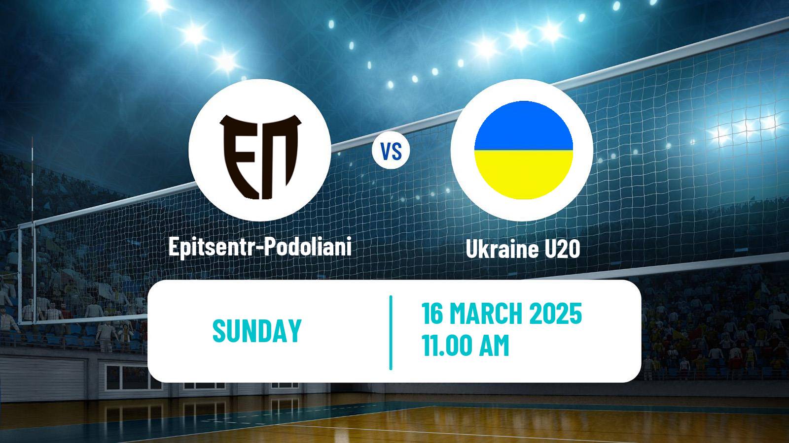 Volleyball Ukrainian Super League Volleyball Epitsentr-Podoliani - Ukraine U20