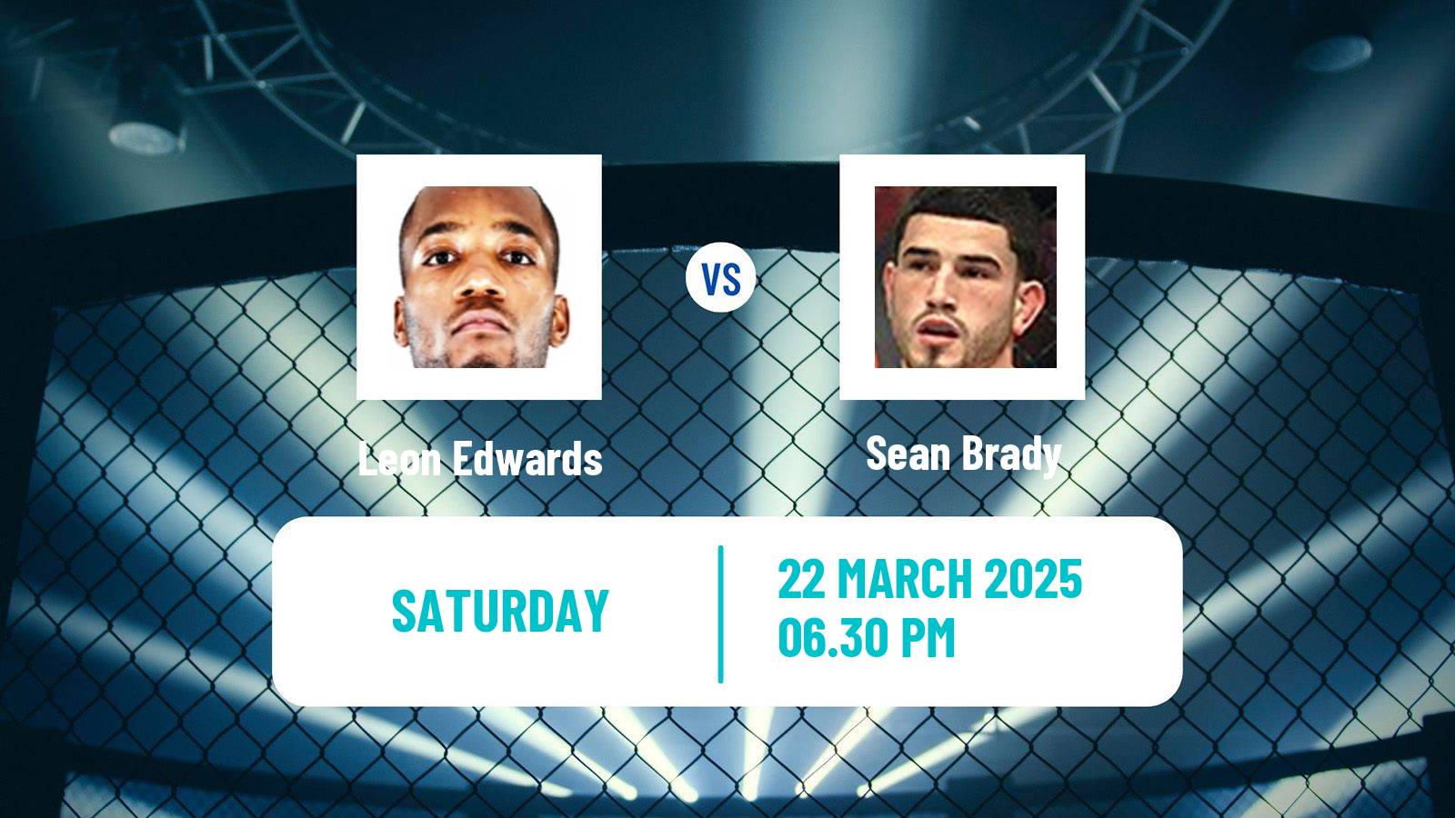 MMA Welterweight UFC Men Leon Edwards - Sean Brady