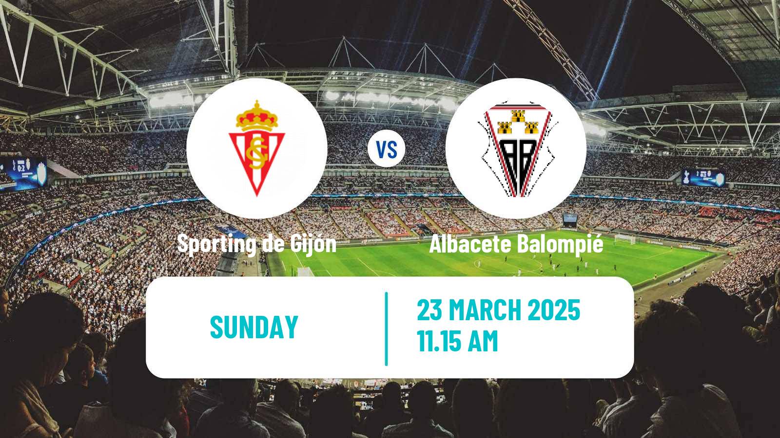 Soccer Spanish LaLiga2 Sporting de Gijón - Albacete Balompié