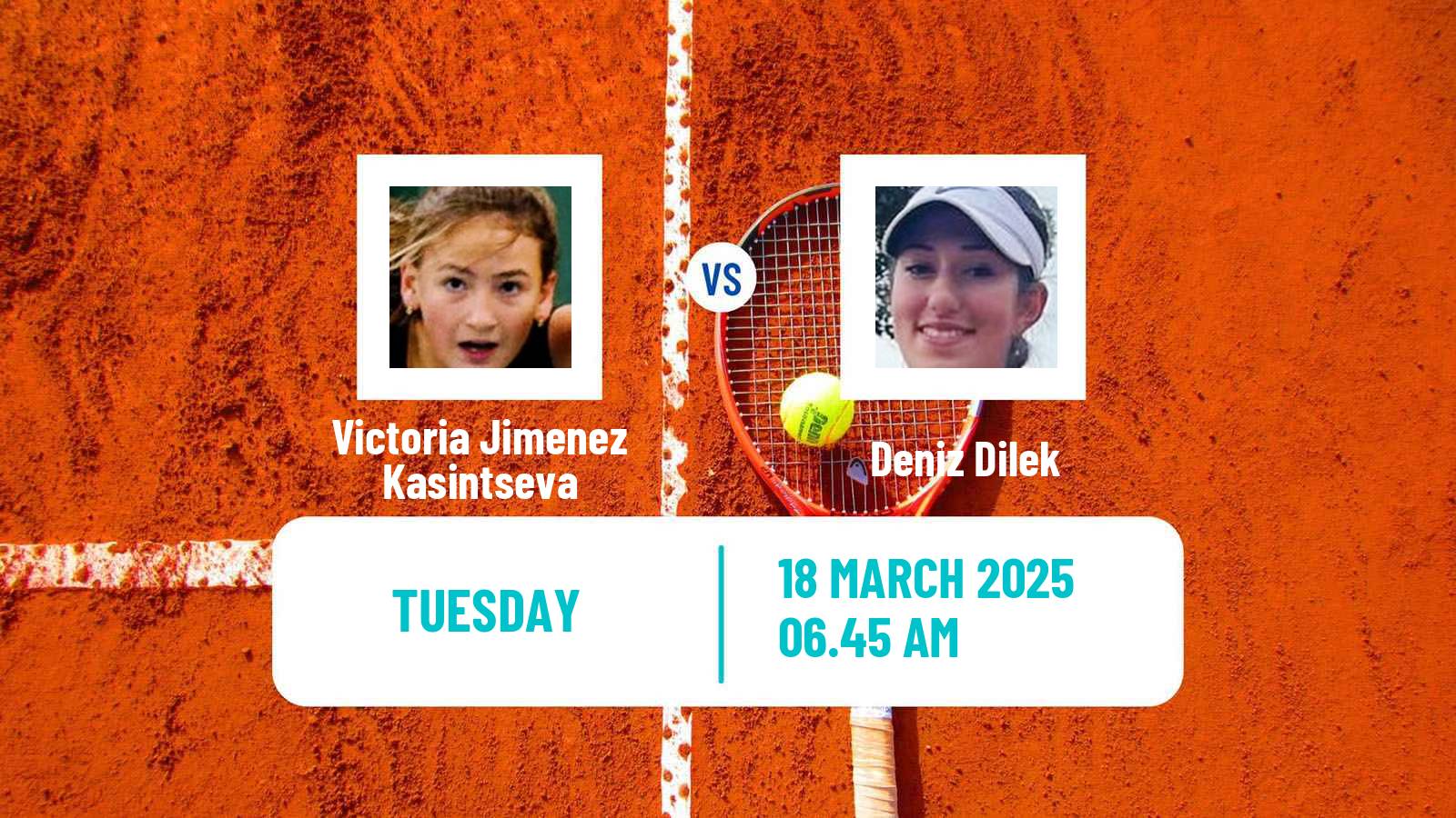 Tennis Antalya Challenger Women Victoria Jimenez Kasintseva - Deniz Dilek