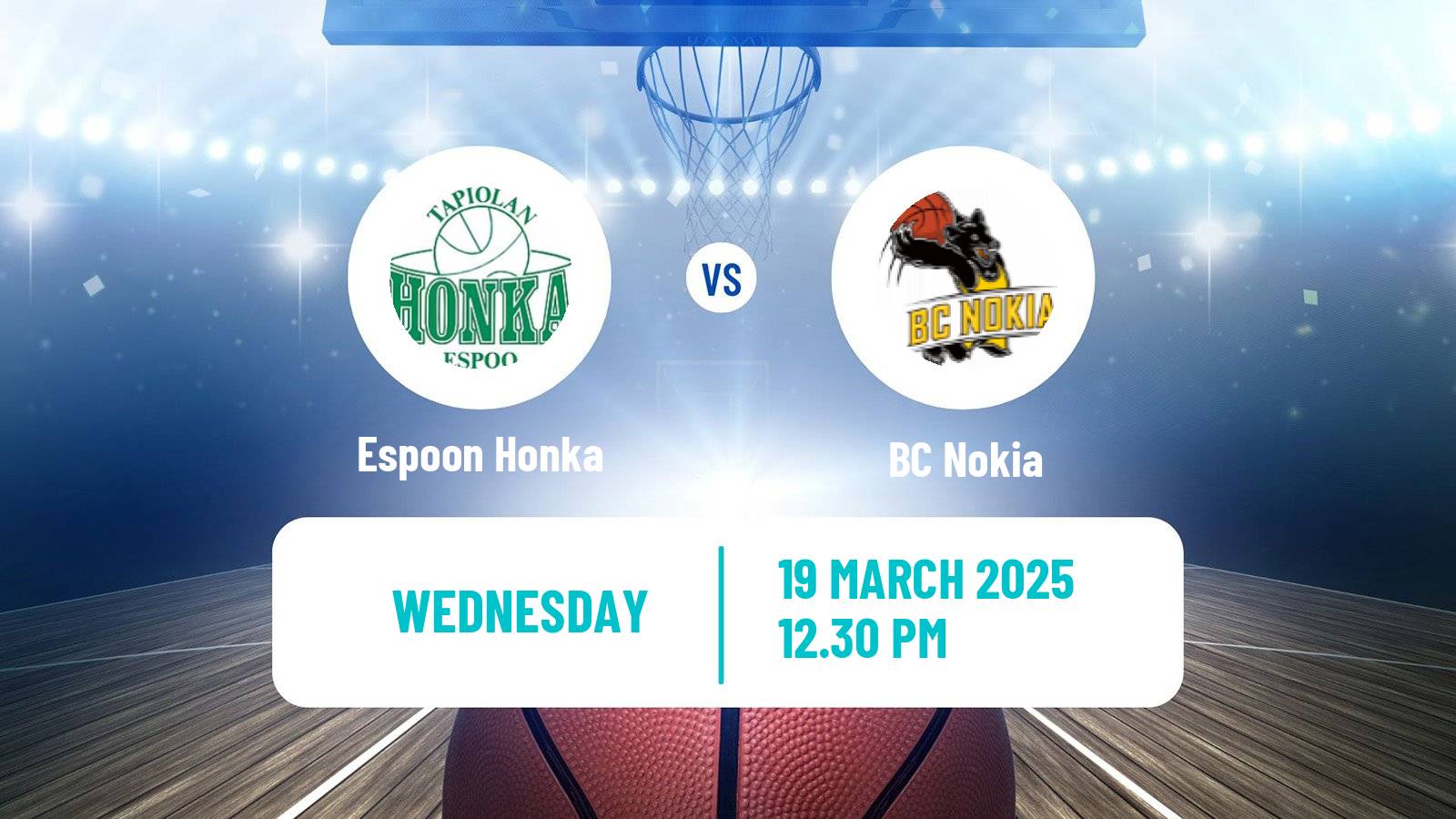 Basketball Finnish Korisliiga Espoon Honka - BC Nokia
