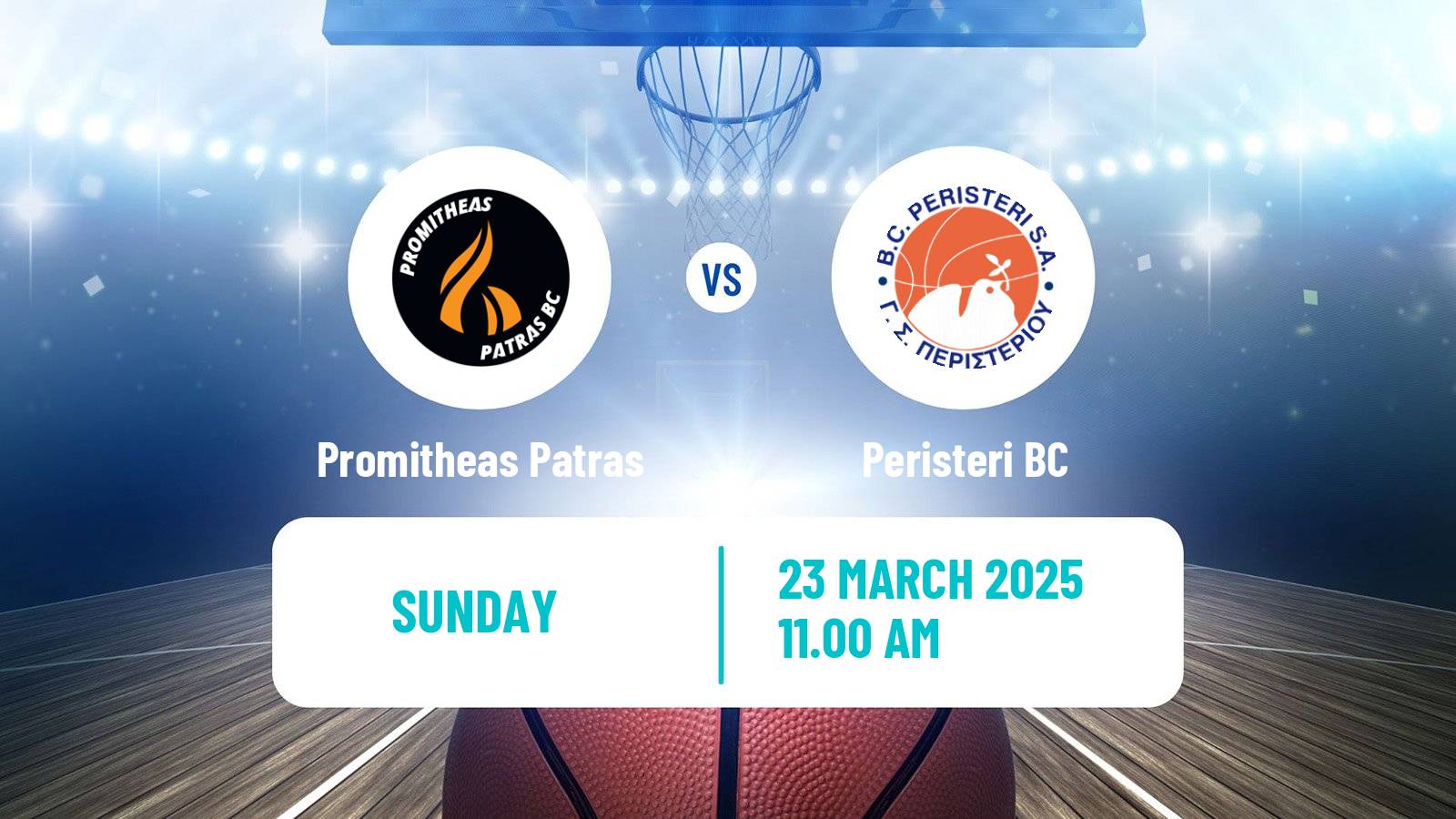 Basketball Greek Basket League A1 Promitheas Patras - Peristeri BC