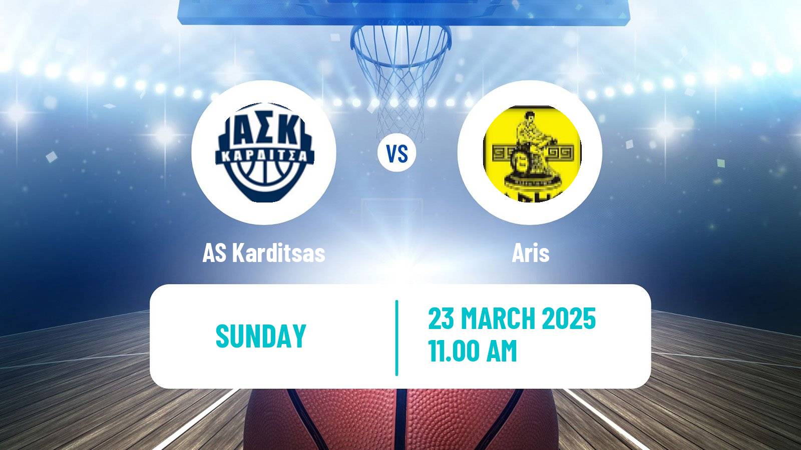 Basketball Greek Basket League A1 Karditsas - Aris
