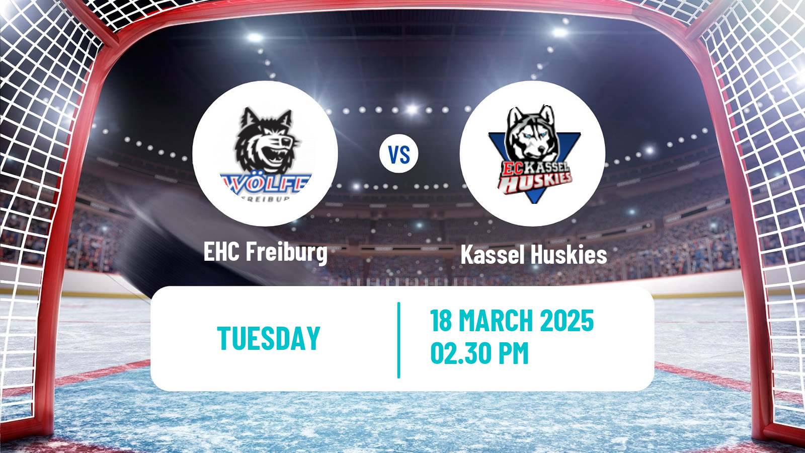 Hockey German DEL2 EHC Freiburg - Kassel Huskies