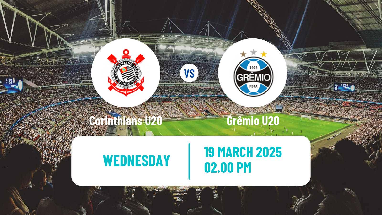 Soccer Brasileiro U20 Corinthians U20 - Grêmio U20