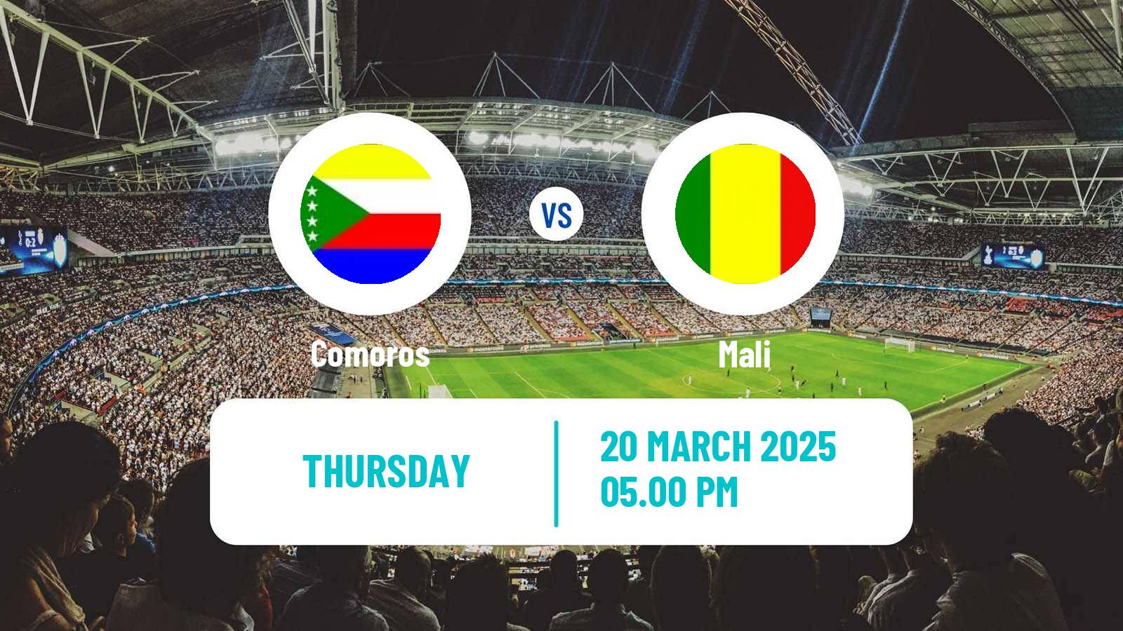 Soccer FIFA World Cup Comoros - Mali