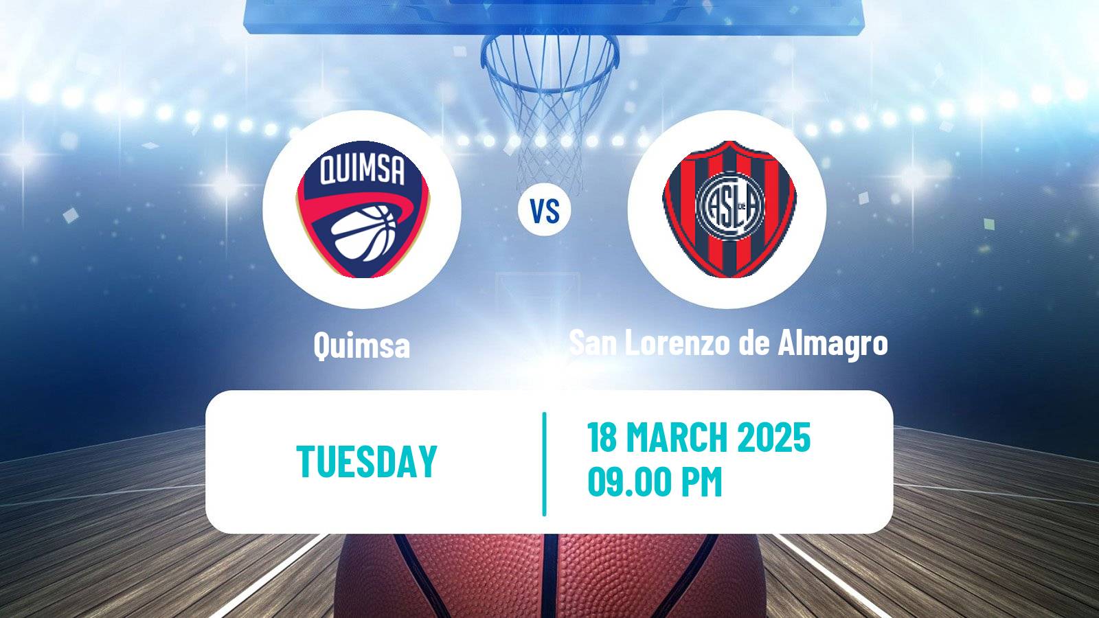 Basketball Argentinian LNB Quimsa - San Lorenzo de Almagro