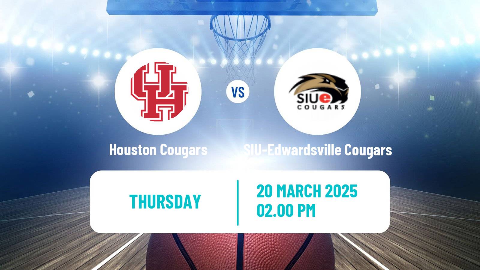 Basketball NCAA College Basketball Houston Cougars - SIU-Edwardsville Cougars