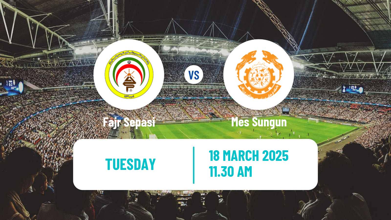 Soccer Iran Division 1 Fajr Sepasi - Mes Sungun